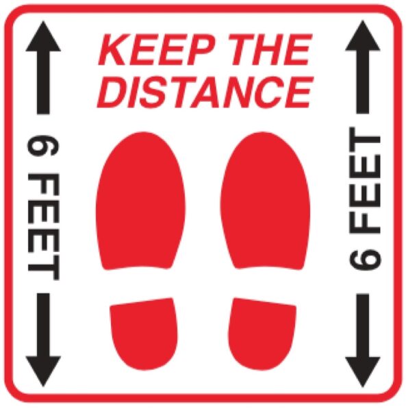 Pre-Printed Floor Decal with Adhesive Back
