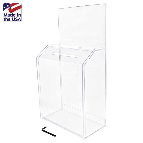 8.5 x 10 x 4 Acrylic Box with Riser