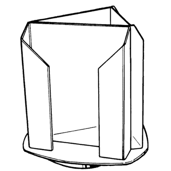 Large 3 Pocket Rotating Holder