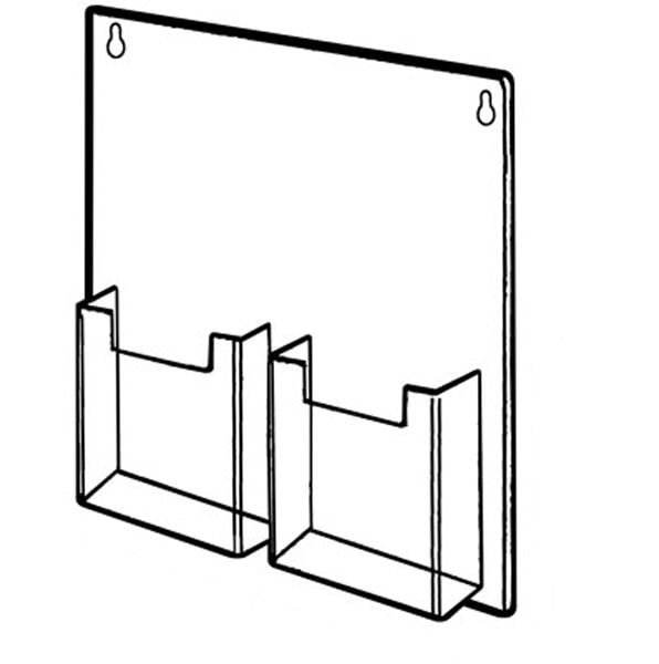 2 Pocket Wall Mount Holder