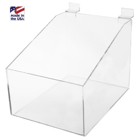 Slatwall Acrylic Bulk Bins