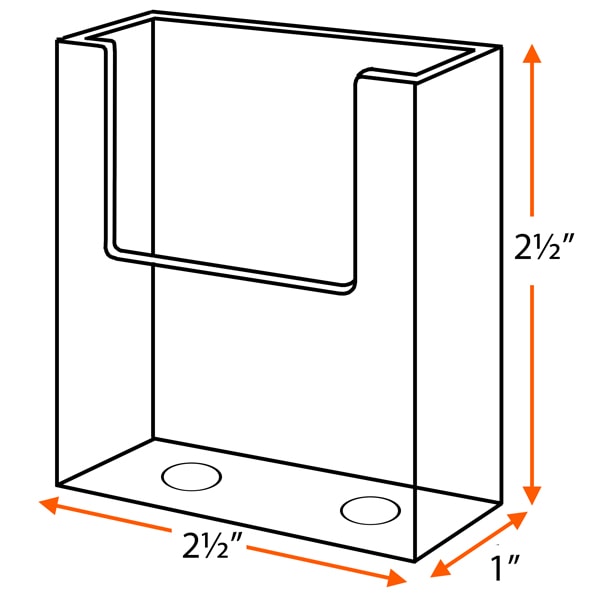 2.5 x 2.5 Small Card Holder - Image 2