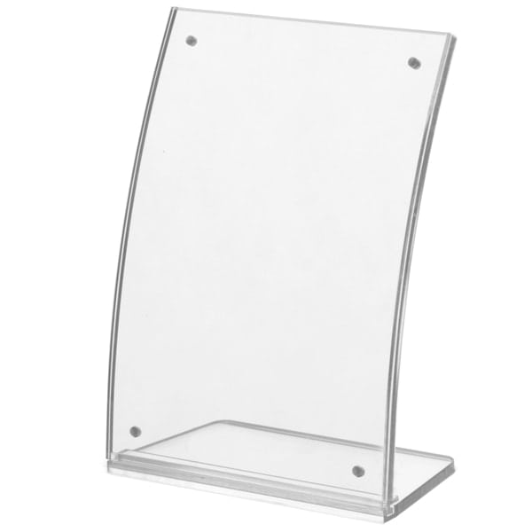 Curved Sign Holder with Removable Base | 5" x 7"