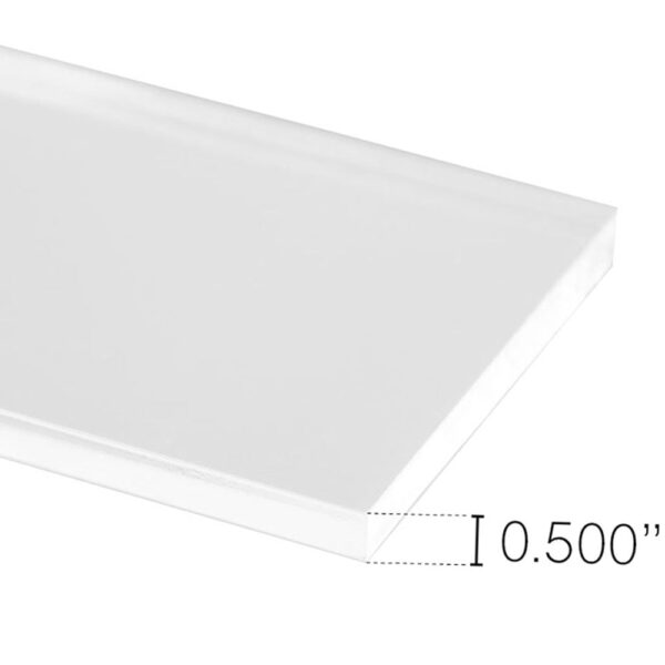 0.5" Clear Acrylic Flat Sheet