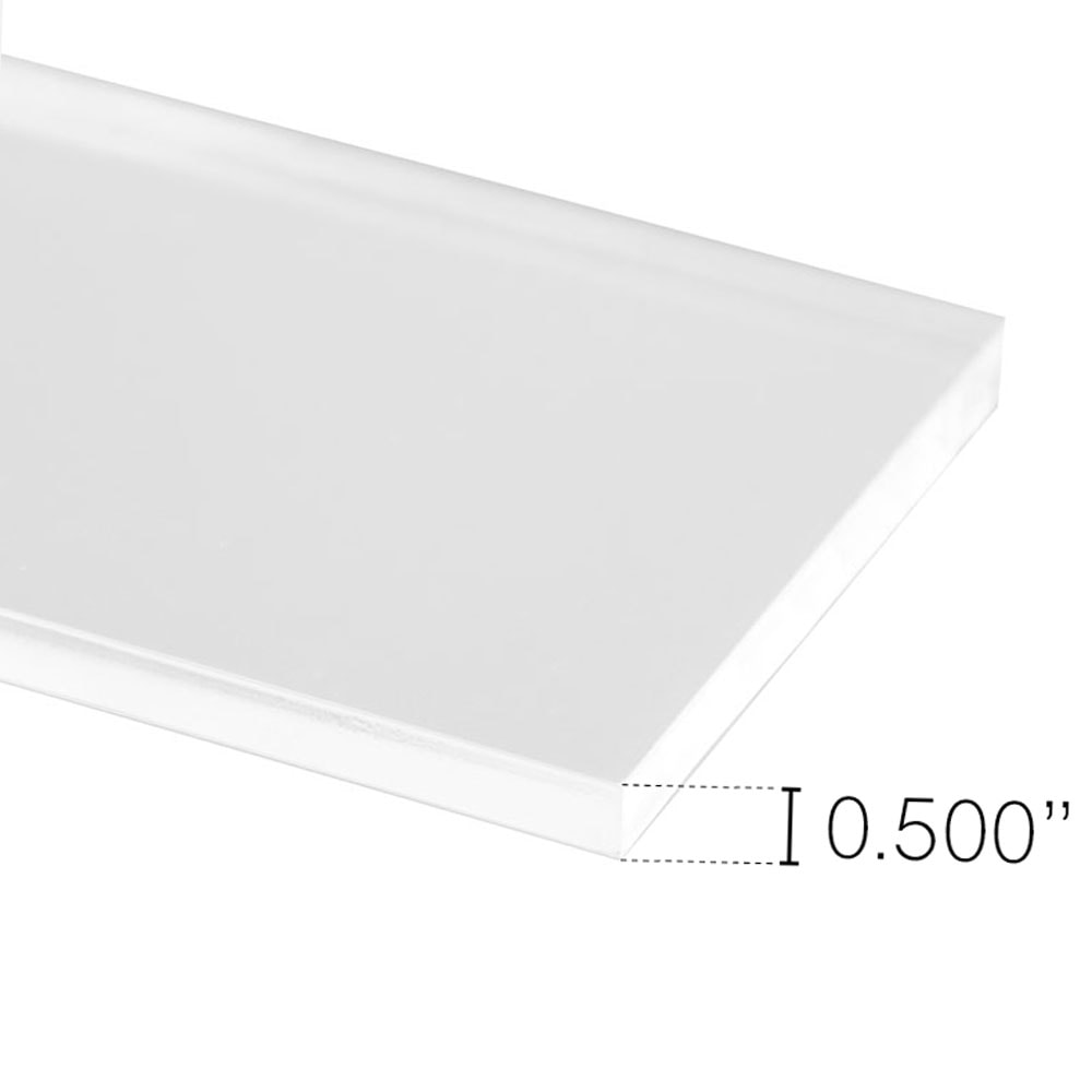 0.5" Clear Acrylic Flat Sheet - Image 8