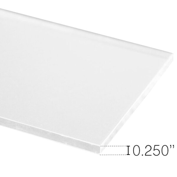 0.25" Clear Acrylic Flat Sheet