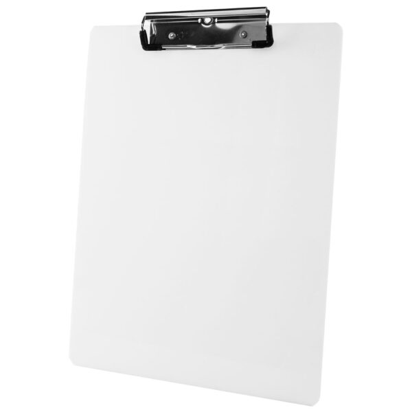 White Acrylic Clipboard