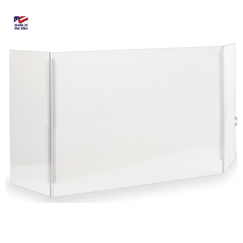 3 Sided Sneeze Guard - Medium