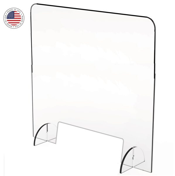 TALL Sneeze Guard - 32"w x 44"h with 12"h access slot