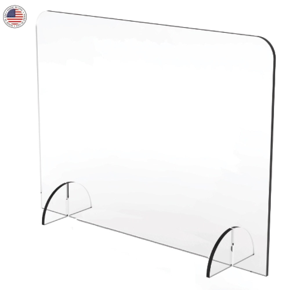 TALL Sneeze Guard - 32"w x 44"h with No Opening