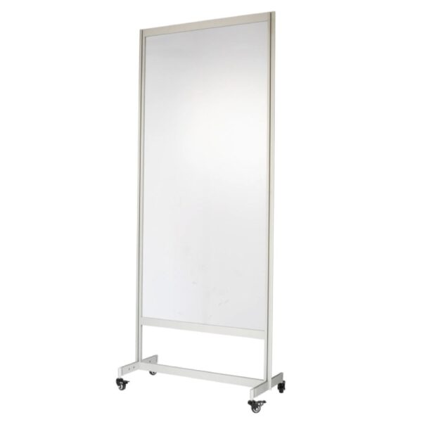 Mobile Floor Standing Sneeze Guard - 36"w x 72"h