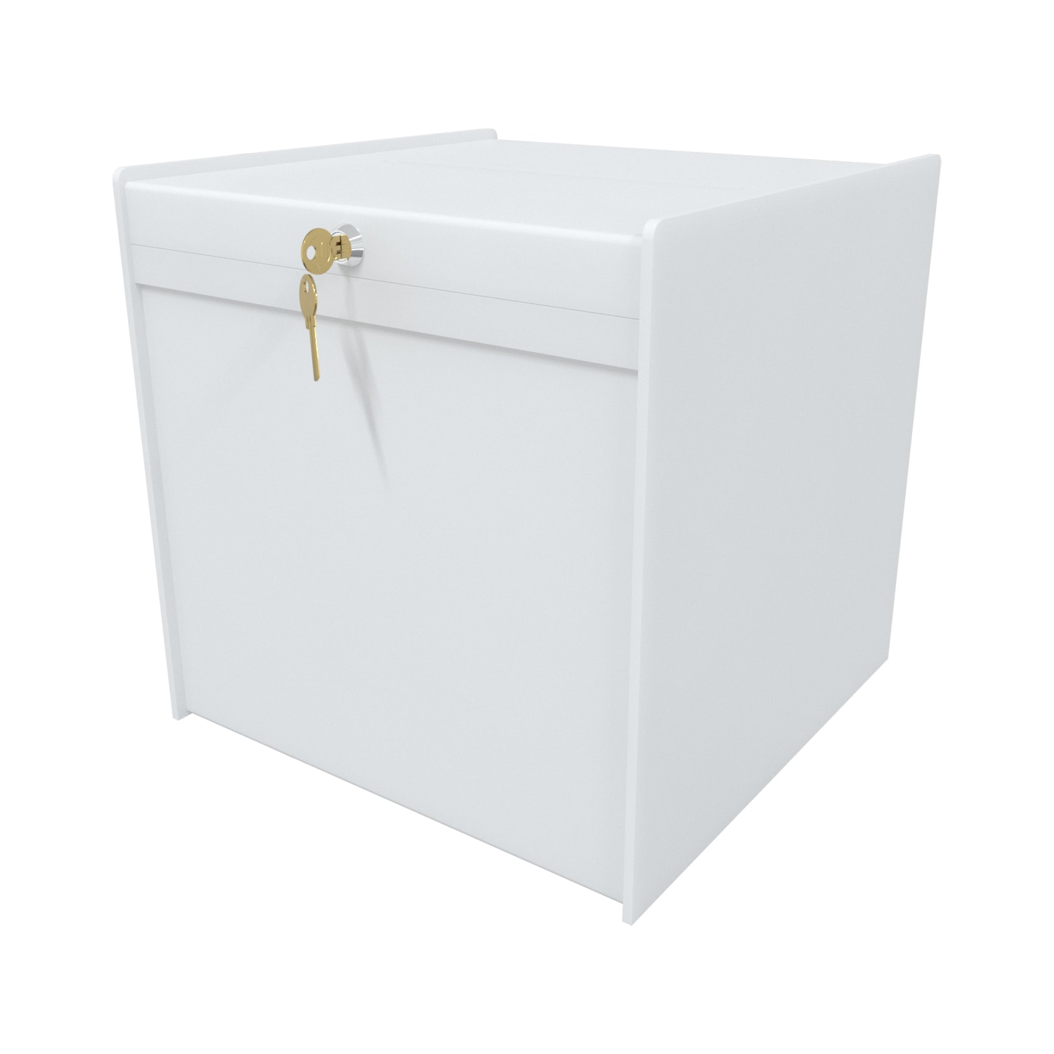 Deluxe WHITE Ballot Box