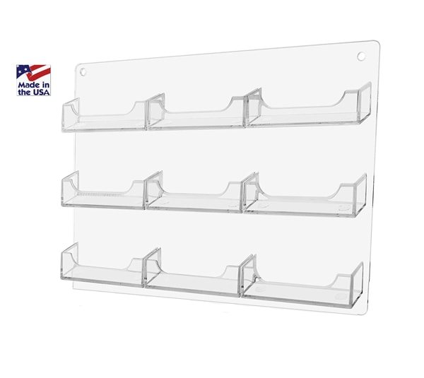 9 Pocket Wall Mount Display