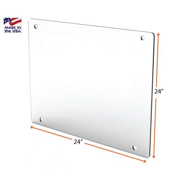 24 x 24 Hanging Sneeze Shield - Image 2