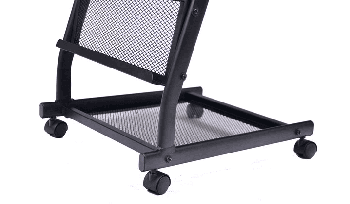 6 Shelf Small Mobile Literature Rack - Image 2