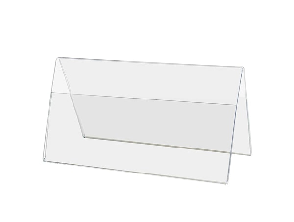 Single Sided Acrylic Tent 5"wide x 3"high