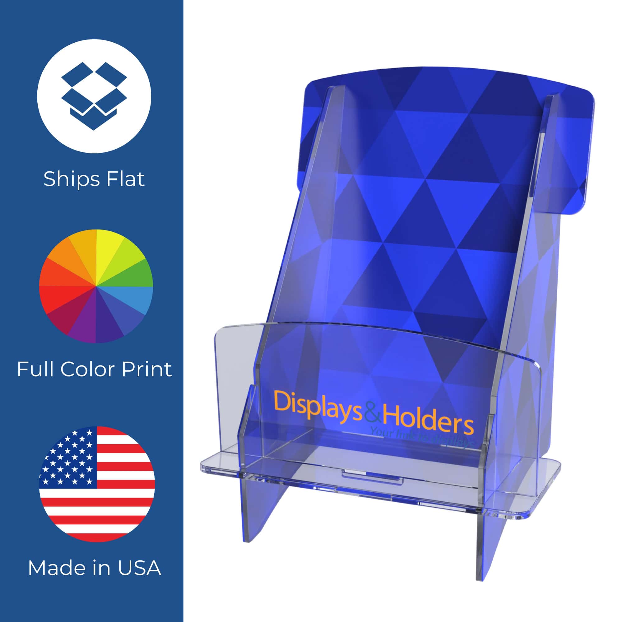 Ship Flat Brochure Holder - 4.25" x 9" - Image 2