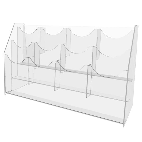 Upscale 12 pocket brochure holder