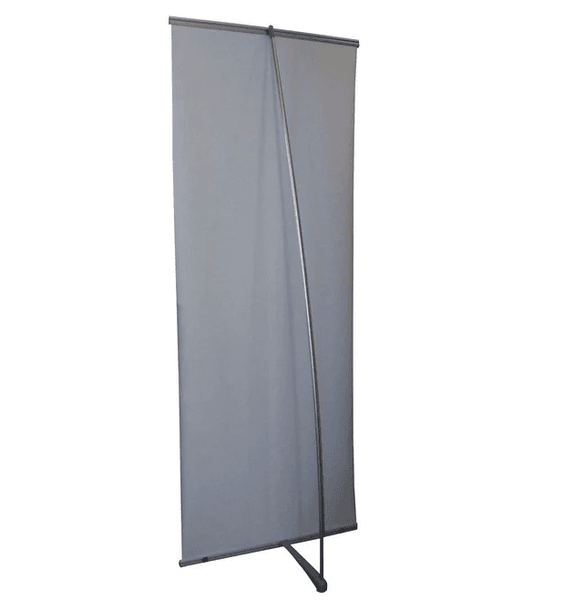 33" x 86" L-Banner Stand With Print - Image 2