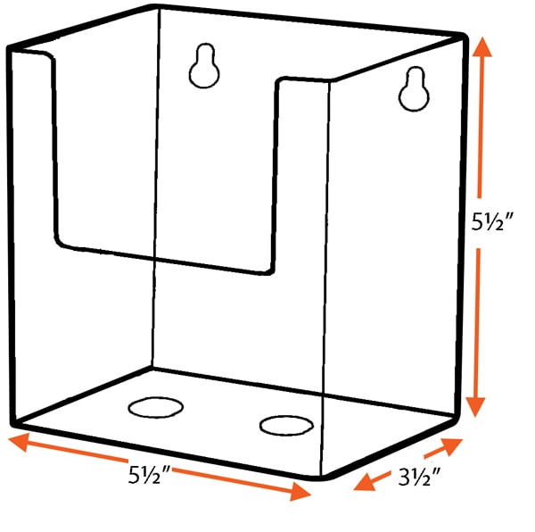 5.5 x 8.5 EXTRA Deep Pegboard Holder - Image 2