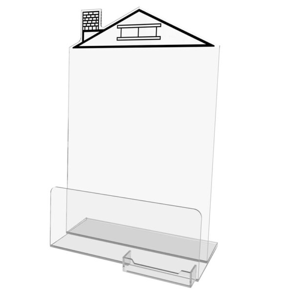 House Easel with Biz Card Holder