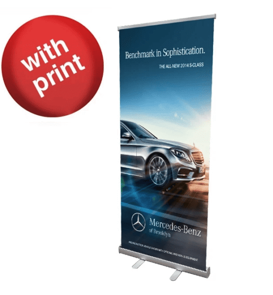33" x 78" Retractable Banner Stand With Print