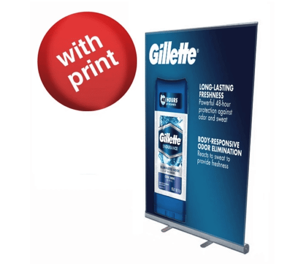 45" x 78" Retractable Banner Stand With Print