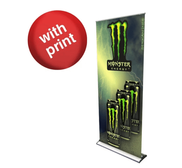 36" x 92" HD-Retractable Banner Stand With Print