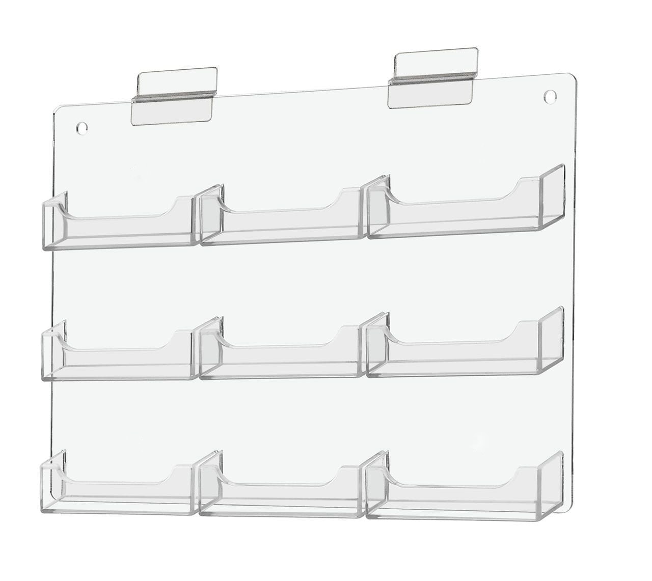 Slatwall 9 Pocket Wall Display