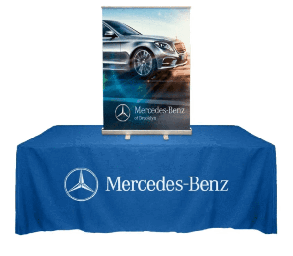33" x 34" Countertop Retractable Banner With Print