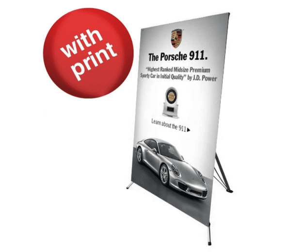 48" x 78" X-Banner Stand With Print