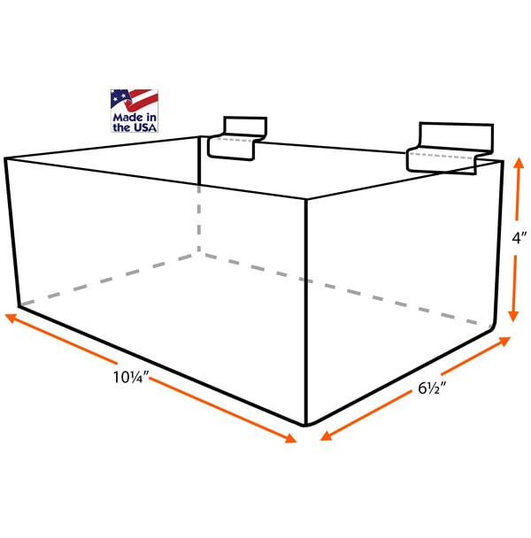 Premium Acrylic Slatwall Bin - Image 2