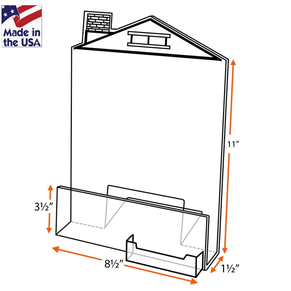 House Easel with Biz Card Holder - Image 2