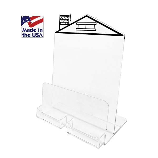 House Easel 2 Biz Card Holders